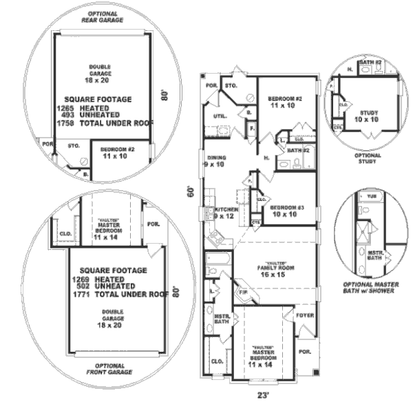 European Floor Plan - Main Floor Plan #81-165