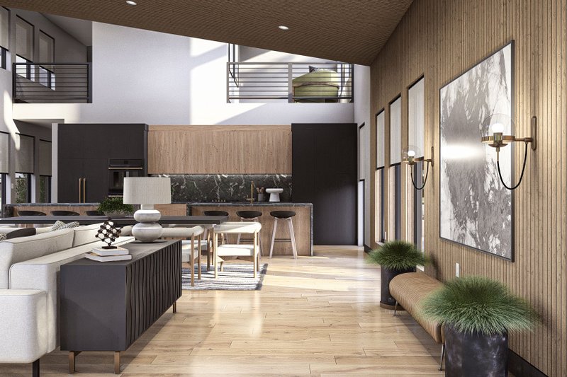 Dream House Plan - Interior - Family Room 1 for Modern House Plan #455-456 - 4 bed, 3.5 bath