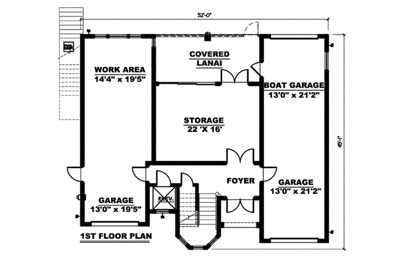 Dream House Plan - Floor Plan - Lower Floor for Cottage House Plan #27-249 - 3 bed, 3 bath