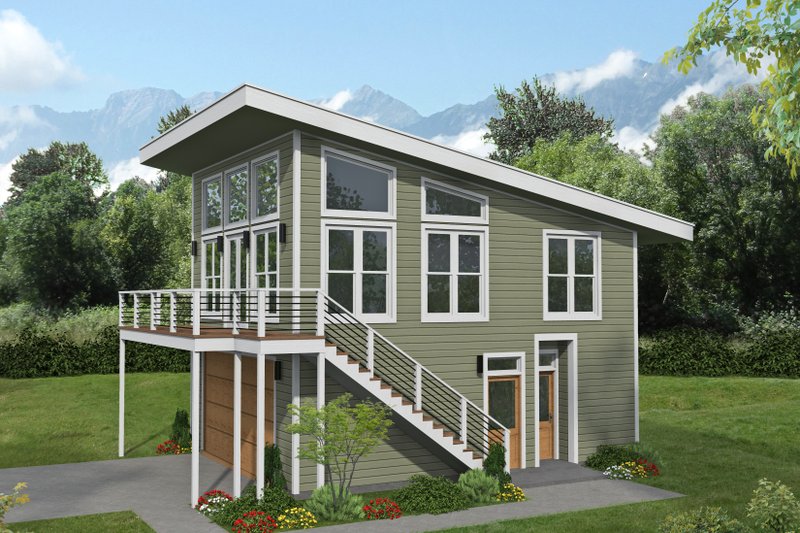Southern Style House Plan - 3 Beds 2 Baths 870 Sq/Ft Plan #932-1294