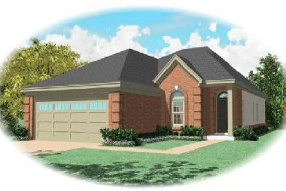 Exterior - Front Elevation for Traditional House Plan #81-268 - 3 bed, 2 bath
