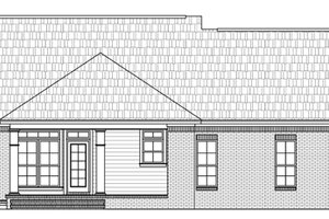 Country Exterior - Rear Elevation Plan #21-197