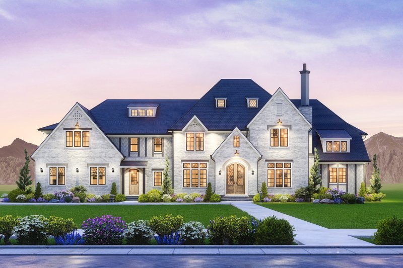 Dream House Plan - Exterior - Front Elevation 6 for European House Plan #54-696 - 5 bed, 5 bath