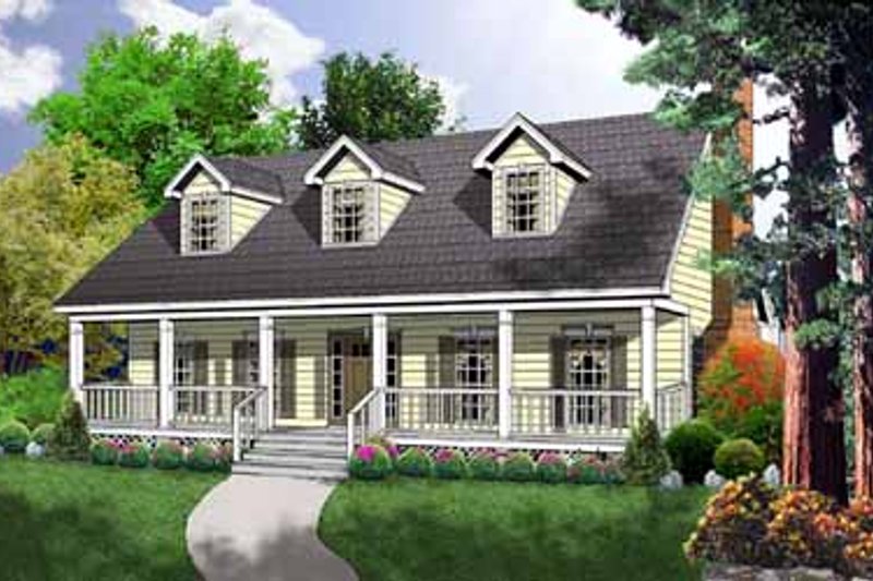 House Design - Farmhouse Exterior - Front Elevation Plan #40-161