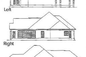 Exterior - Rear Elevation for Traditional House Plan #63-102 - 4 bed, 2.5 bath