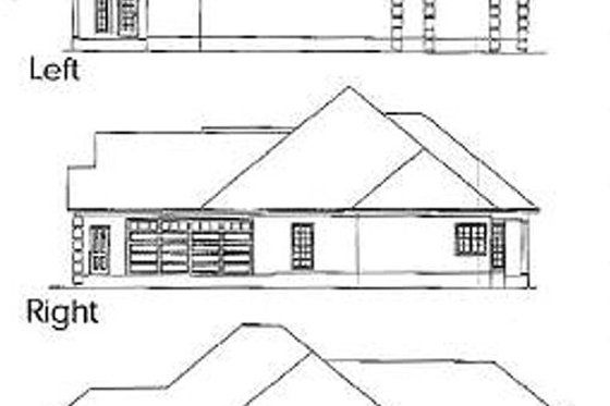 Exterior - Rear Elevation for Traditional House Plan #63-102 - 4 bed, 2.5 bath