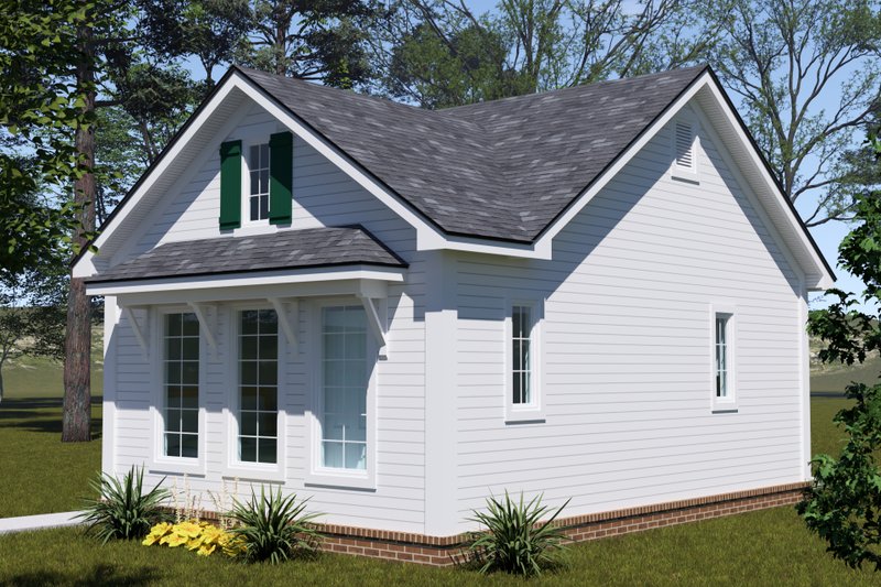 Architectural House Design - Exterior - Other Elevation 2 for Cottage House Plan #513-2417 - 1 bed, 1 bath