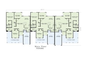 Floor Plan - Main Floor for Traditional House Plan #17-573 - 2 bed, 2 bath