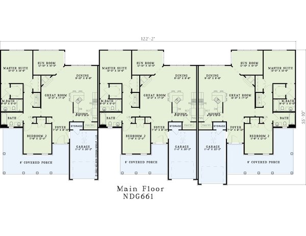 Dream House Plan - Traditional Floor Plan - Main Floor Plan #17-573