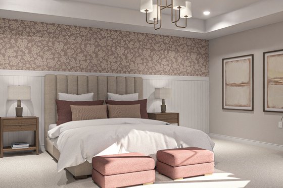 Interior - Master Bedroom for Farmhouse House Plan #455-321 - 4 bed, 3.5 bath