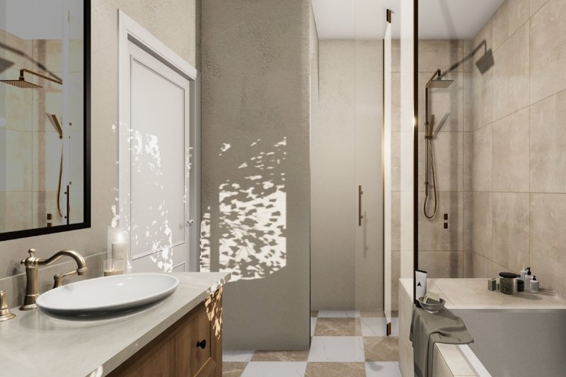 House Blueprint - Interior - Bathroom 1 for Country House Plan #23-2817 - 4 bed, 3 bath