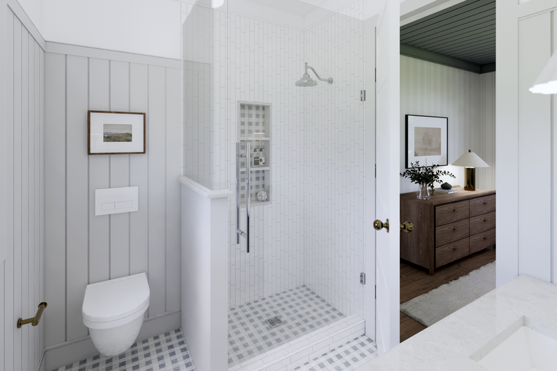 House Blueprint - Interior - Master Bathroom 2 for Cottage House Plan #1114-58 - 2 bed, 2 bath