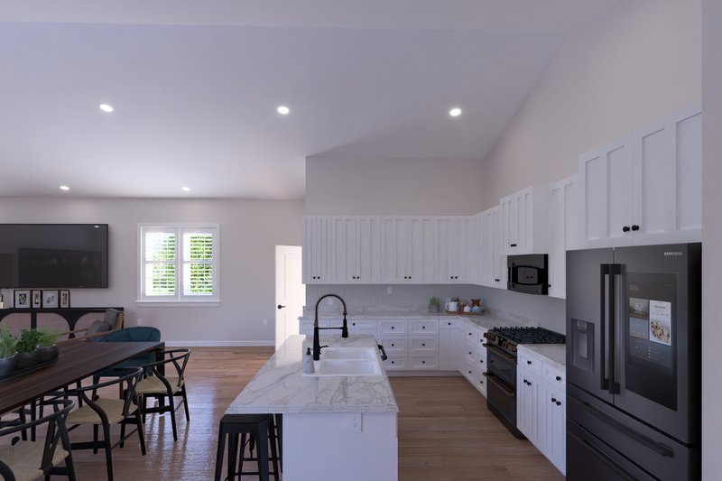 House Blueprint - Interior - Kitchen 1 for Barndominium House Plan #1060-506 - 8 bed, 5 bath