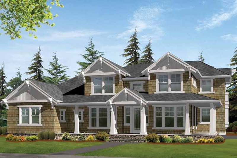 Dream House Plan - Exterior - Front Elevation 3 for Craftsman House Plan #132-468 - 3 bed, 2.5 bath