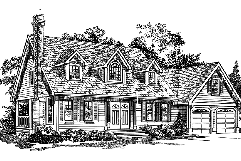 Architectural House Design - Colonial Exterior - Front Elevation Plan #47-817