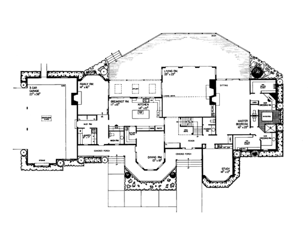 House Design - Victorian Floor Plan - Main Floor Plan #72-795