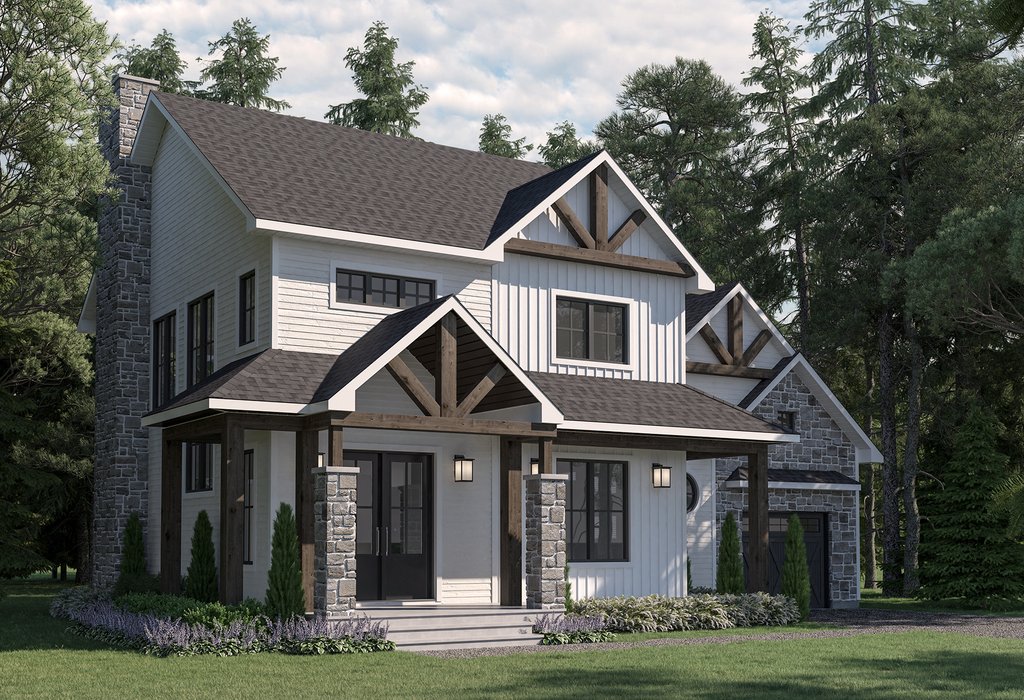 Farmhouse Style House Plan - 4 Beds 2.5 Baths 3137 Sq/Ft Plan #23-2767 ...