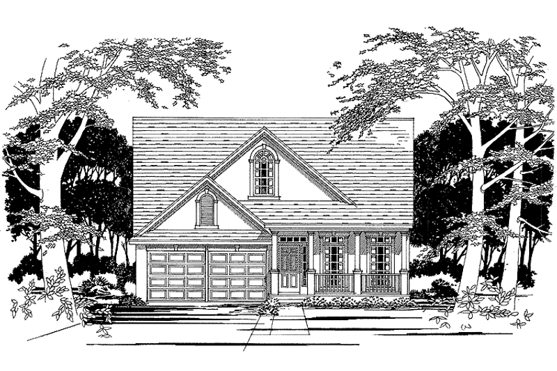 House Blueprint - Country Exterior - Front Elevation Plan #472-139