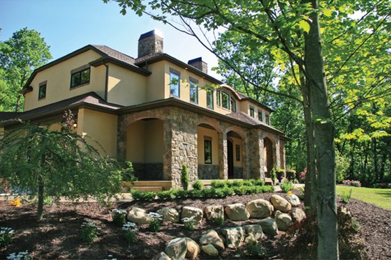Exterior - Front Elevation 5 for Prairie House Plan #928-248 - 5 bed, 3.5 bath