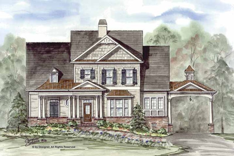 Home Plan - Craftsman Exterior - Front Elevation Plan #54-311