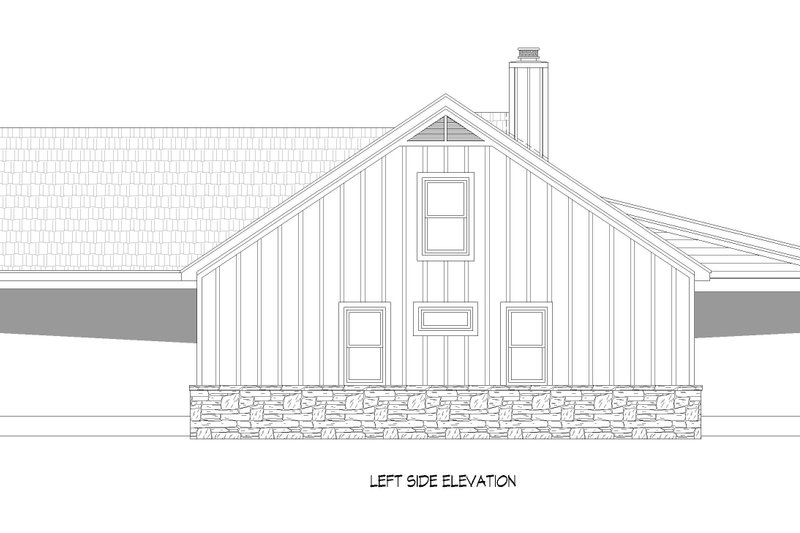 House Blueprint - Exterior - Other Elevation for Southern House Plan #932-778 - 3 bed, 2.5 bath