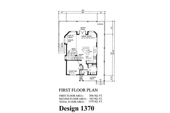 Floor Plan - Other Floor 3 for Traditional House Plan #118-145 - 3 bed, 2 bath