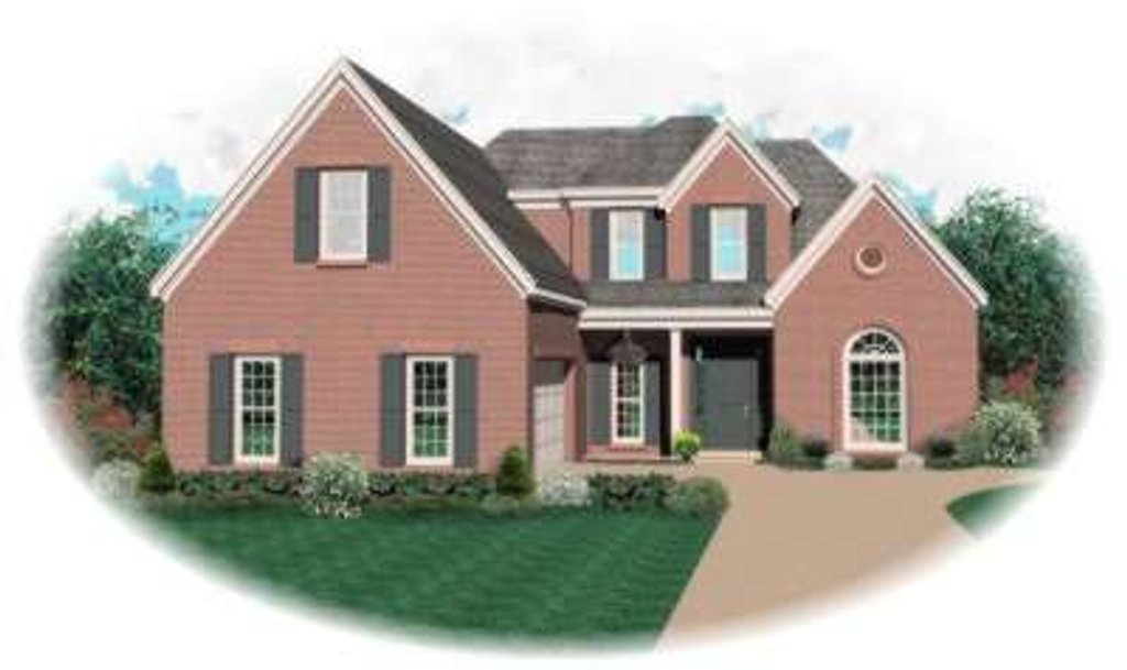 Exterior - Front Elevation 2 for Traditional House Plan #81-921 - 3 bed, 2.5 bath