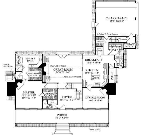 House Plan Design - Classical Floor Plan - Main Floor Plan #137-313