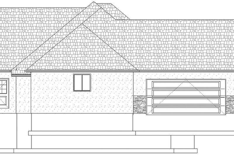 Dream House Plan - Exterior - Other Elevation 2 for Ranch House Plan #1060-26 - 5 bed, 3.5 bath
