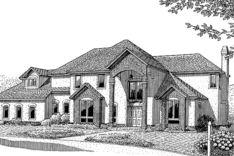 Contemporary Style House Plan - 3 Beds 2.5 Baths 3008 Sq/Ft Plan #11-256