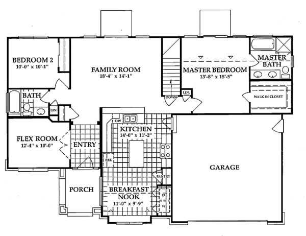 Architectural House Design - European Floor Plan - Main Floor Plan #942-8