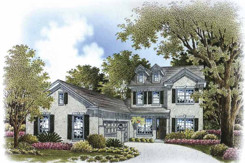 Architectural House Design - Exterior - Front Elevation 3 for Country House Plan #999-171 - 3 bed, 3.5 bath