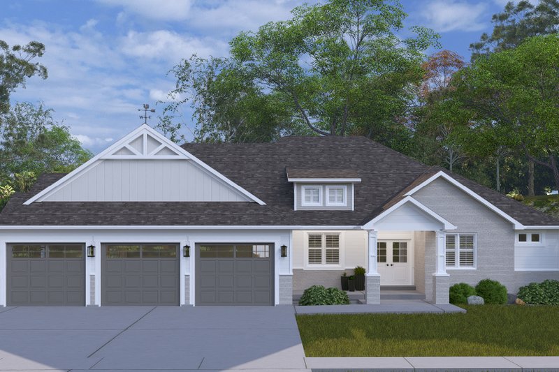 Architectural House Design - Farmhouse Exterior - Front Elevation Plan #1060-361