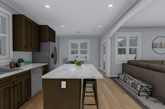 Interior - Kitchen 2 for Craftsman House Plan #1060-52 - 4 bed, 2.5 bath