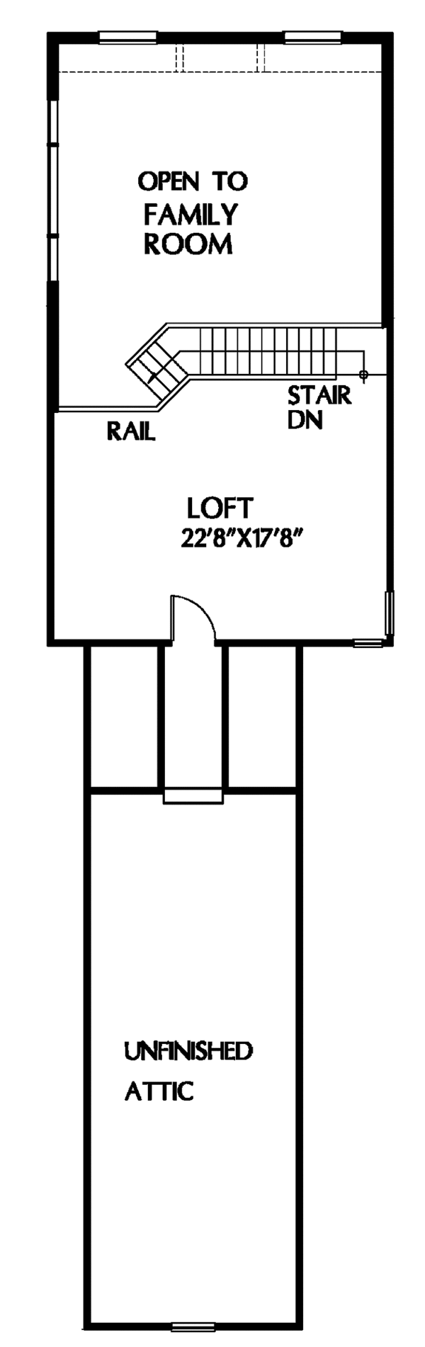 Home Plan - Classical Floor Plan - Upper Floor Plan #999-19