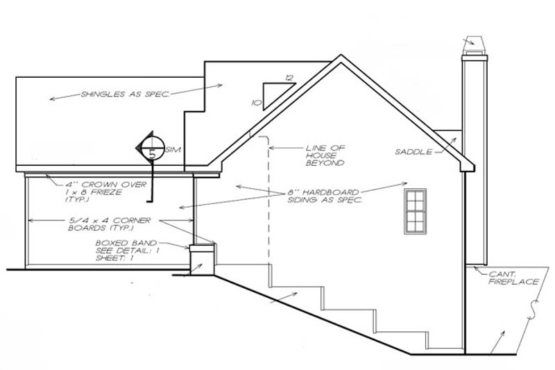 Home Plan - Exterior - Other Elevation for Ranch House Plan #927-450 - 3 bed, 2 bath