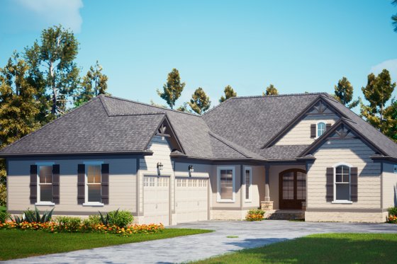 Exterior - Other Elevation for Craftsman House Plan #437-122 - 4 bed, 4 bath