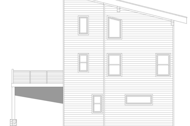 House Design - Exterior - Other Elevation 6 for Contemporary House Plan #932-1223 - 3 bed, 3.5 bath