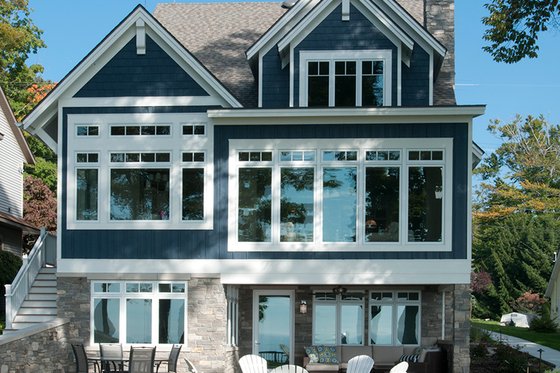 Exterior - Rear Elevation for Craftsman House Plan #928-282 - 2 bed, 2.5 bath