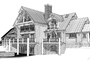 Log Style House Plan - 4 Beds 4.5 Baths 7819 Sq/Ft Plan #451-3 