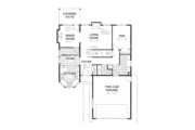 European Style House Plan - 4 Beds 2.5 Baths 1634 Sq/Ft Plan #18-9079 