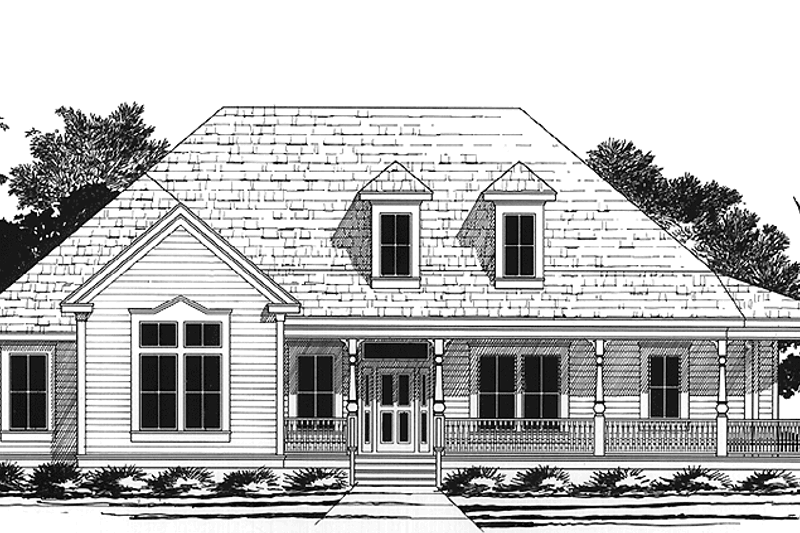 House Plan Design - Country Exterior - Front Elevation Plan #472-360