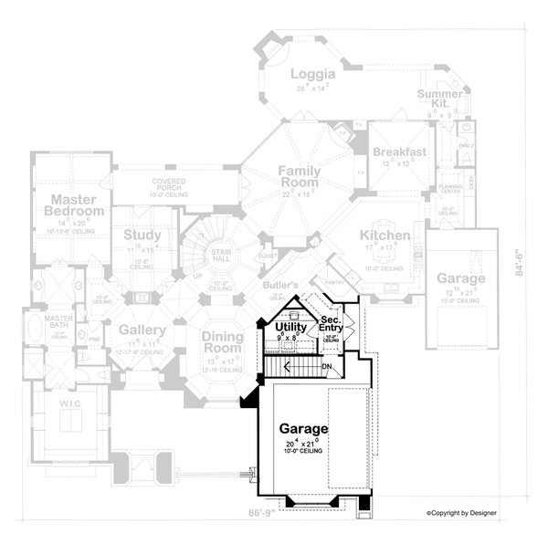 House Plan Design - Mediterranean Floor Plan - Other Floor Plan #20-2157