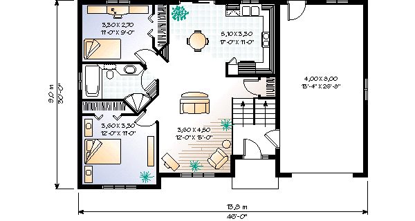 Home Plan - Traditional Floor Plan - Main Floor Plan #23-311