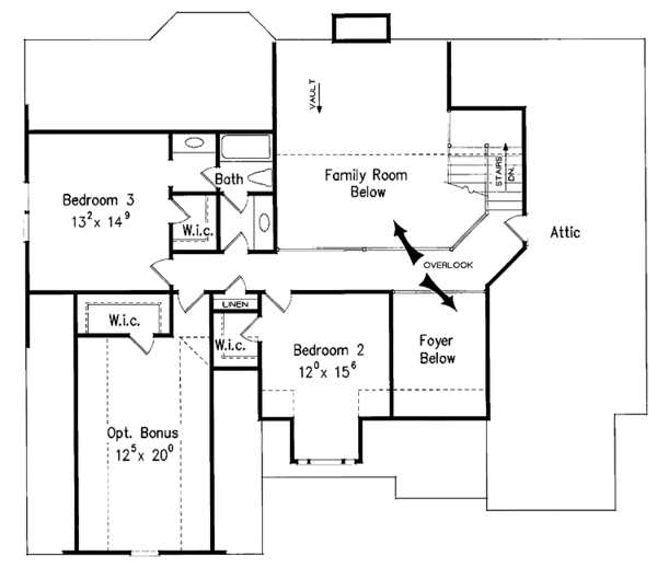 House Plan Design - Colonial Floor Plan - Upper Floor Plan #927-837