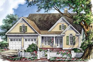 Exterior - Front Elevation 4 for Ranch House Plan #929-665 - 3 bed, 2 bath