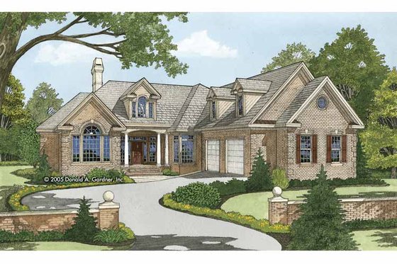 Exterior - Front Elevation 3 for Traditional House Plan #929-819 - 4 bed, 3 bath