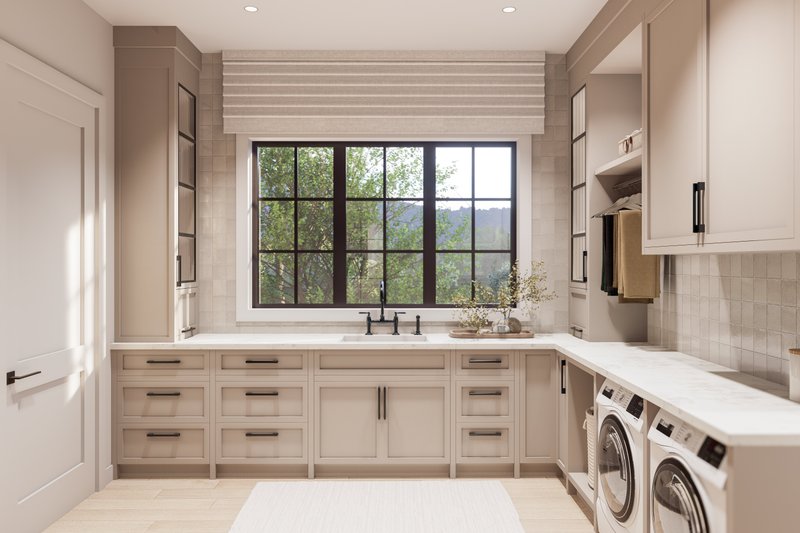 Dream House Plan - Interior - Laundry 1 for Farmhouse House Plan #1114-16 - 4 bed, 3.5 bath