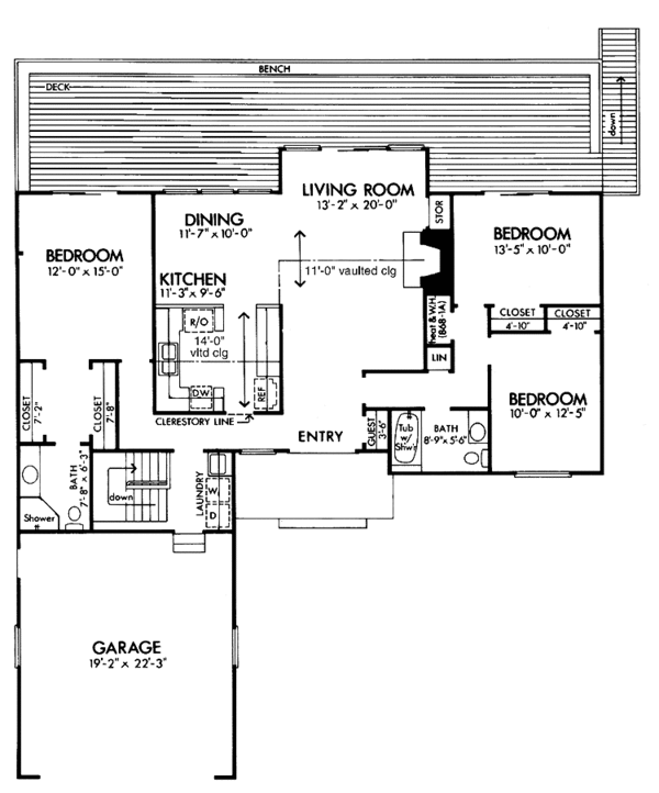 Dream House Plan - Contemporary Floor Plan - Main Floor Plan #320-808