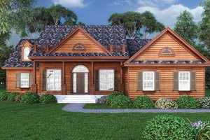 Exterior - Front Elevation 3 for Craftsman House Plan #417-797 - 3 bed, 2 bath